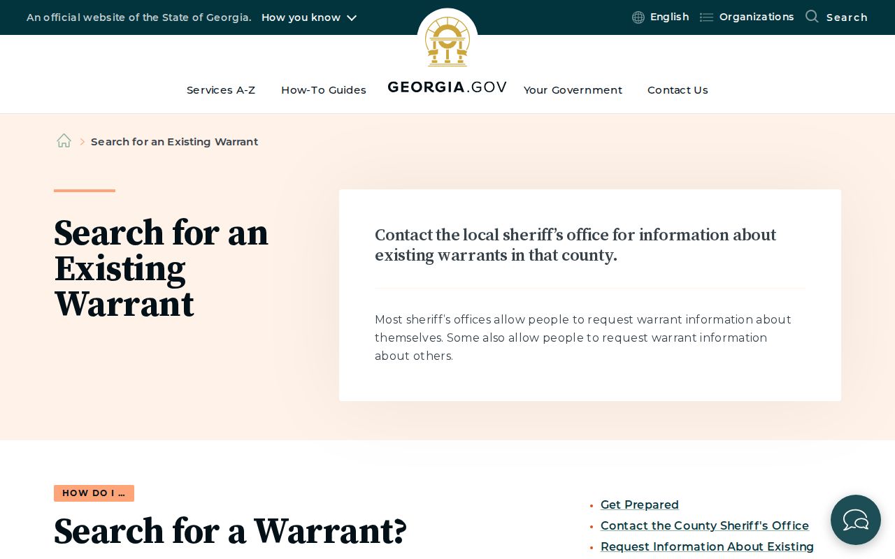 Wheeler County arrest lookup Georgia warrant inquiry guidance