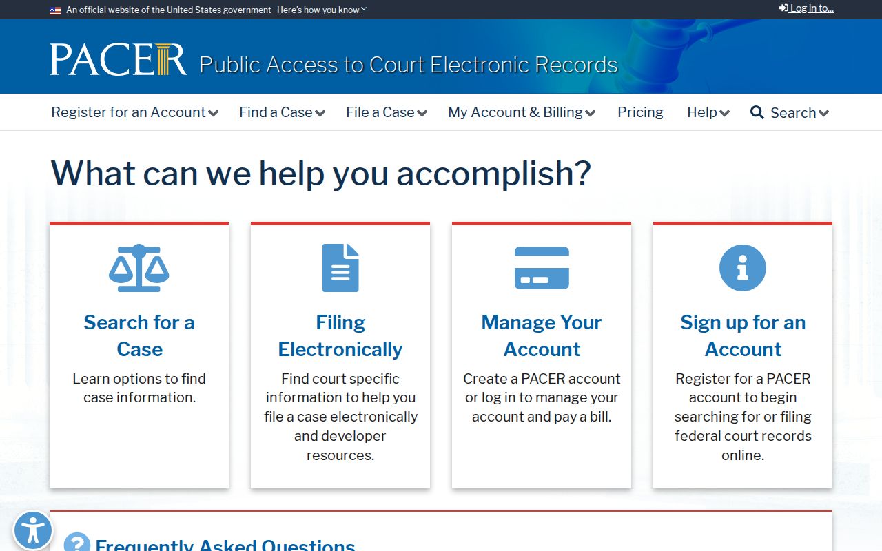 Glenwood criminal records search through PACER federal courts