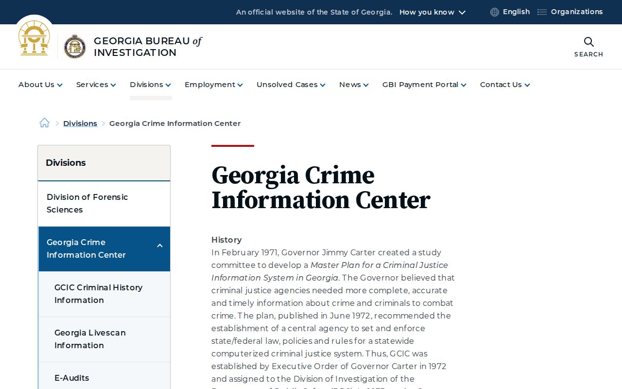 Wheeler County criminal history GCIC system overview