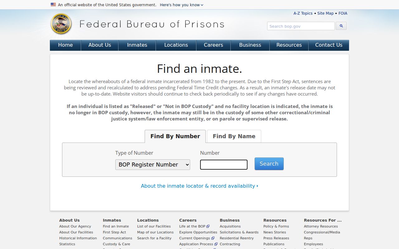 Wheeler County sex offender search distinction from federal inmate records